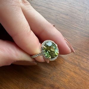 Tourmaline and Diamond Cocktail Ring
